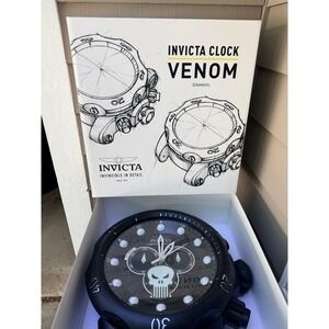 Invicta Marvel Punisher Limited Edition Venom Wall Clock Model 34794 Works NWOB